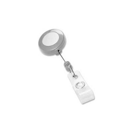 GENERAL BINDING CORPORATION GBC® Retractable Badge Reel, 3 Ft. Nylon Cord, 5-3/4" x 3" x 3-5/16"H, Gray, 25/Pack 50573